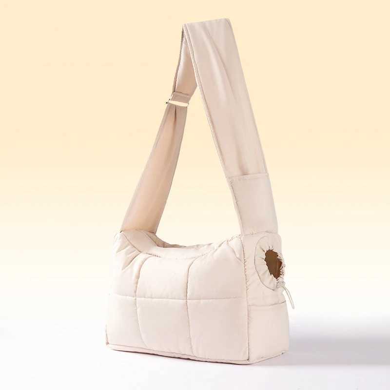 Pet Carrier Shoulder Bag Cat Carrier Sling Bag Winter Outdoor Puppy Travel Bag Portable Warm Cat Walking Bag 250205