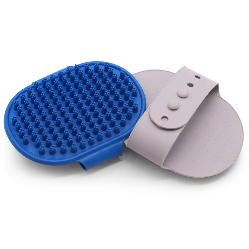 Pet Combs Plum Blossom Dot Silicone Massage Short Haired Dog Scrub Bath Gloves Brush 5pcs/set Wholesale