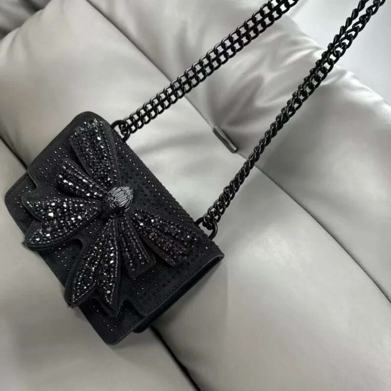 Designer Brand Small Bow For Women 2025 Fashion Bag Butterfly Set Dias Mini Chain Shoulder Crossbody Bags Flap