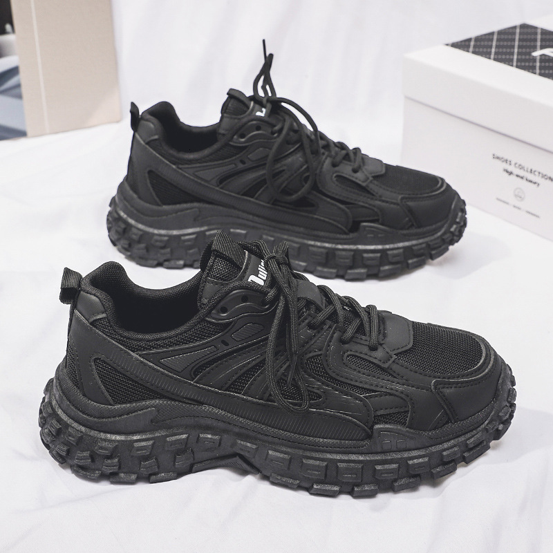 2025 New Summer Breathable Mesh Sports Shoe Design For Men's Korean Version Multifunctional Anti Slip Running Shoes Dad Fashion Shoes