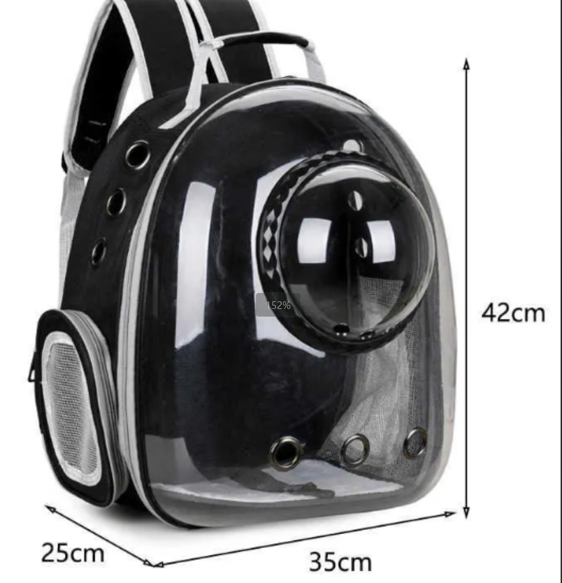 Cat bag Cat Bag Portable shoulder pet backpack Panoramic Clear backpack Cat carrier capsule can be opened on the side