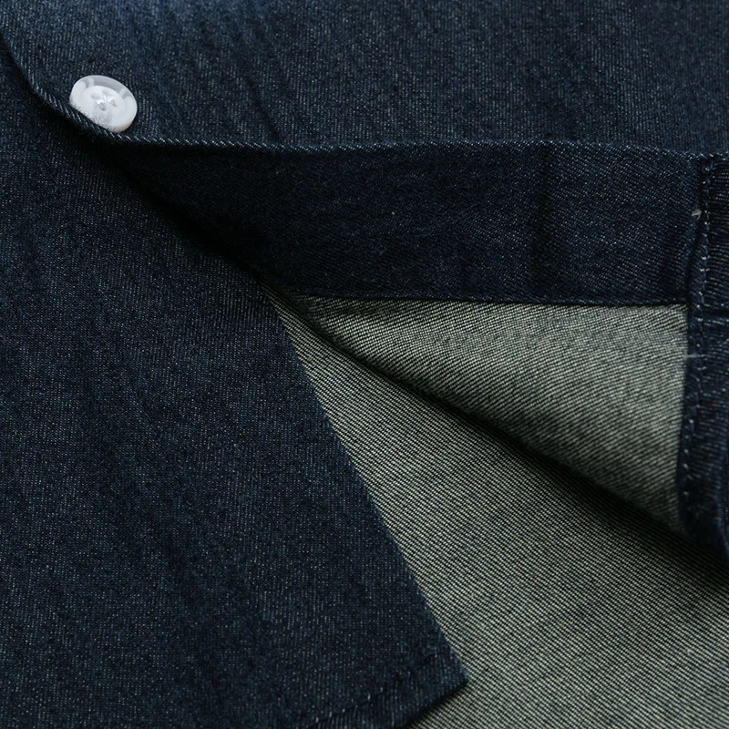 Summer Mens Short Sleeve Denim Shirts Hip Hop Cartoon Embroidery Vintage Blouses Harajuku Streetwear Casual Fashion Loose Shirts 250225