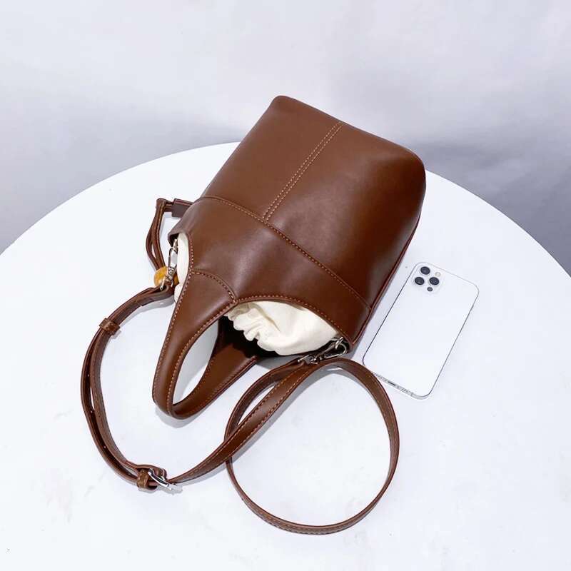 Drawstring Small Bucket Bags For Women Designer Handbags Purses 2025 New In Fashion With Inner Pocket Shoulder Crossbody