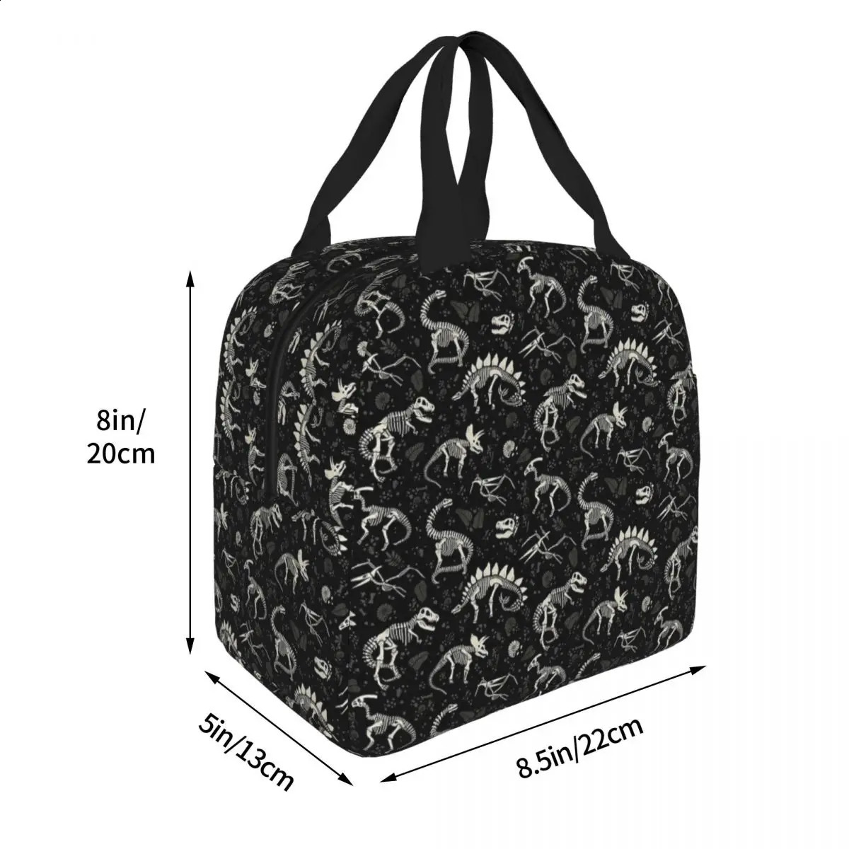 Excavated Fossils Rex Dinosaur Insulated Lunch Bag Thermal Bag Meal Container Large Tote Lunch Box Men Women School Outdoor 250228