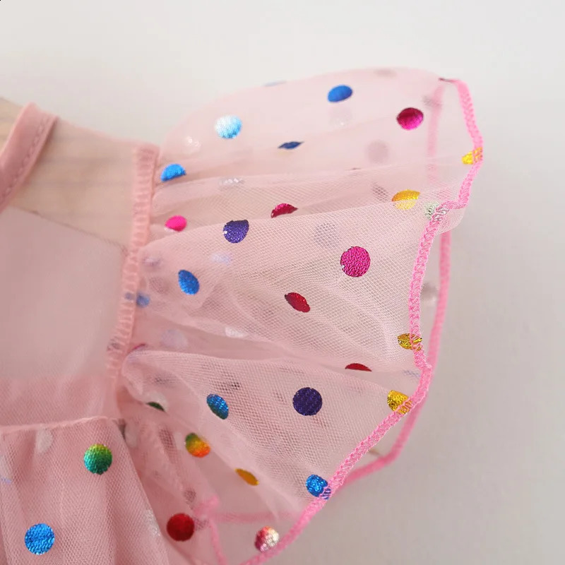 Baby Girls summer clothes outfit color polka dot princess dress for girls baby clothing 1st birthday infant babies dresses dress 250228