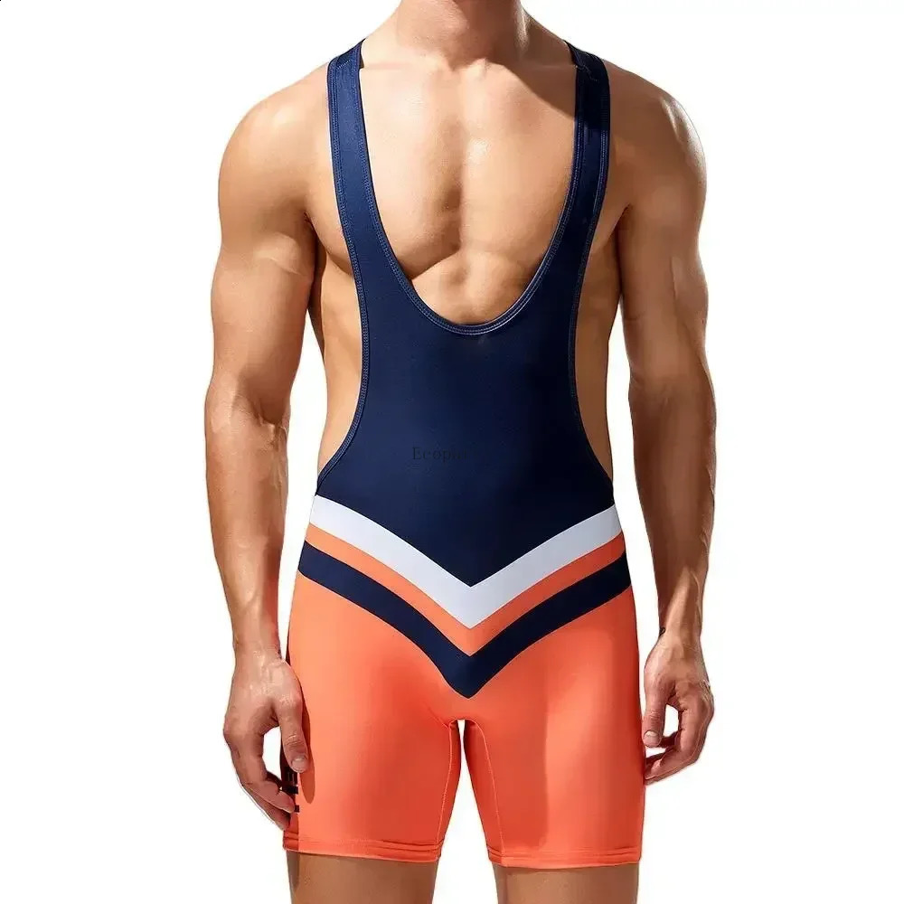 Choice Bodysuit Mens Gym Undershirts Vest Underwear Wrestling Singlets Jumpsuits Bodybuilding Wear gym sport y2k men tank top 250226