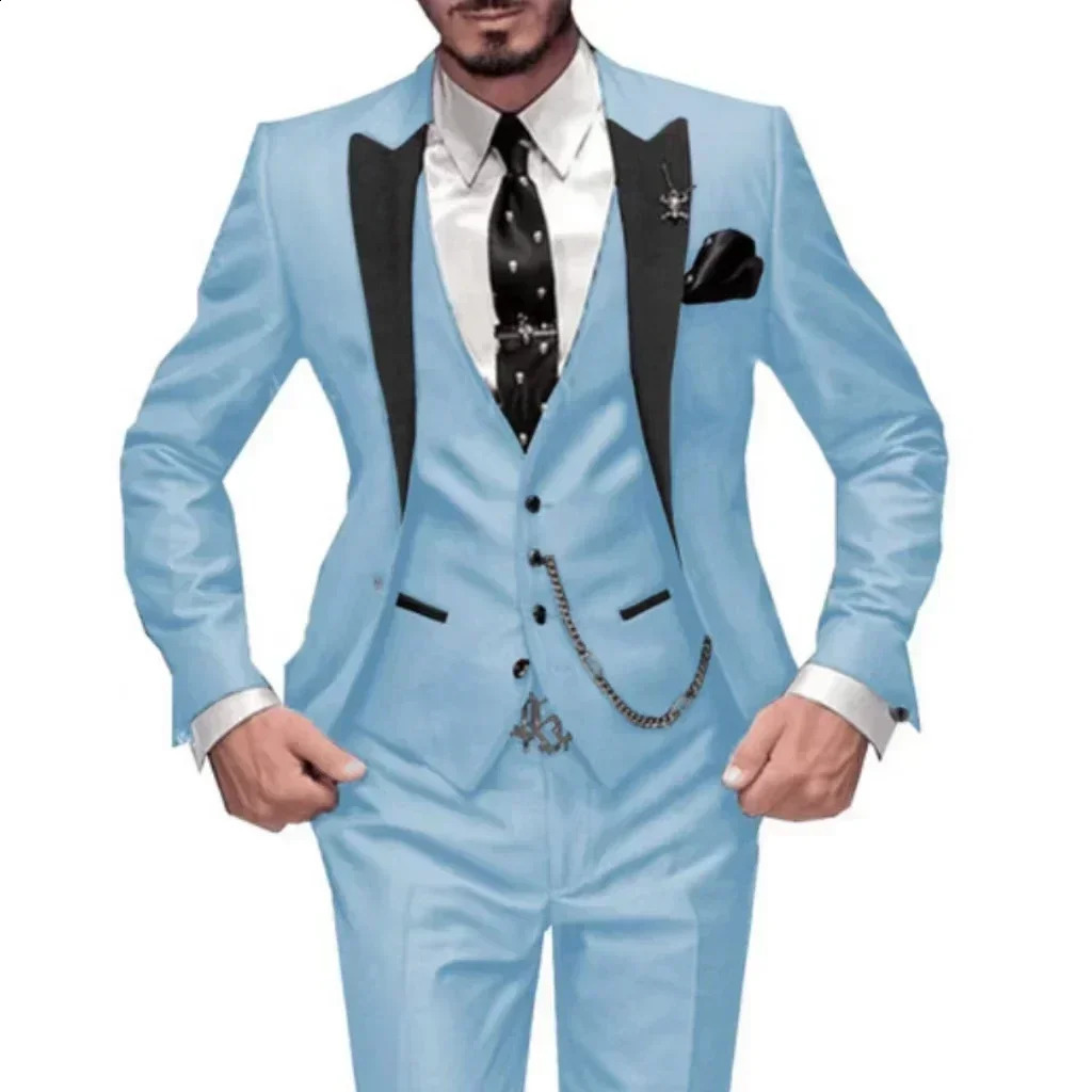 Teal Green Suit for MenFull Man Suit3 Pieces Blazer Vest and Pants Setmens Suit for Weddingdaily Lifebusinessparty 250224