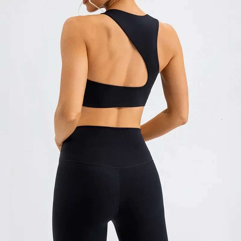 High Waist Slim Running Sports Beauty Back, Fiess Set, Tight Nude, Fashionable Slng Shoulder