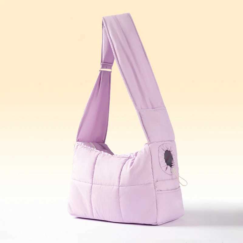 Pet Carrier Shoulder Bag Cat Carrier Sling Bag Winter Outdoor Puppy Travel Bag Portable Warm Cat Walking Bag 250205