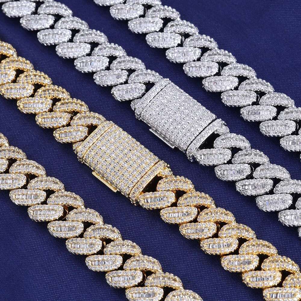 12MM k Chain for Men Women Zircon Paved Iced Out Bg Miami Cuban Bracelet Hip Hop Jewelry