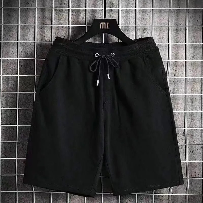 Summer Mens Fashion waffle short sleeved T-shirt two-piece mens casual and comfortable plus size high-quality sports set 5XL 250225