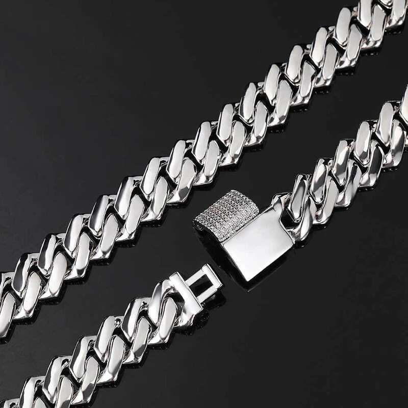 Smyoue 100% Certified All Moissanite Bracelet for Women Man Hip Hop Full Dia Cuban k Chain Sterg Sliver GRA