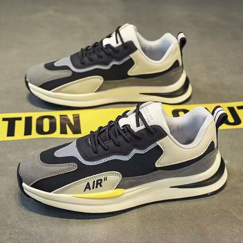 Men's Summer New Breathable Men's Korean Version Versatile Thick Soled Sports Casual Running Dad Trendy Shoes