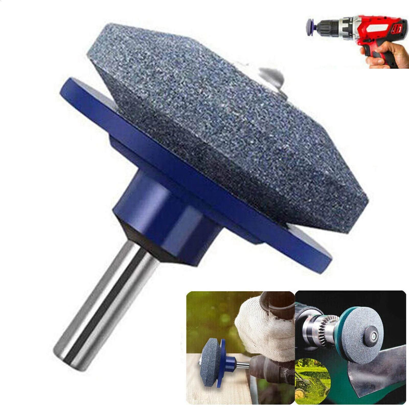 Lawn Mower Blade Sharpener Multi Sharp Rotating Lawn Sharpener 250226