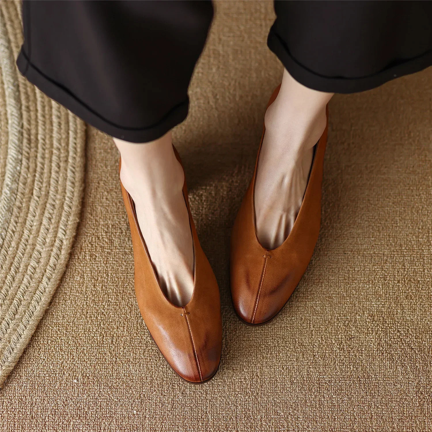 All Genuine Leather Pumps Women Arrival Sheepskin Upper Pigskin Lining and Insole Female Spring Fall Shoes Big Size 42 250228
