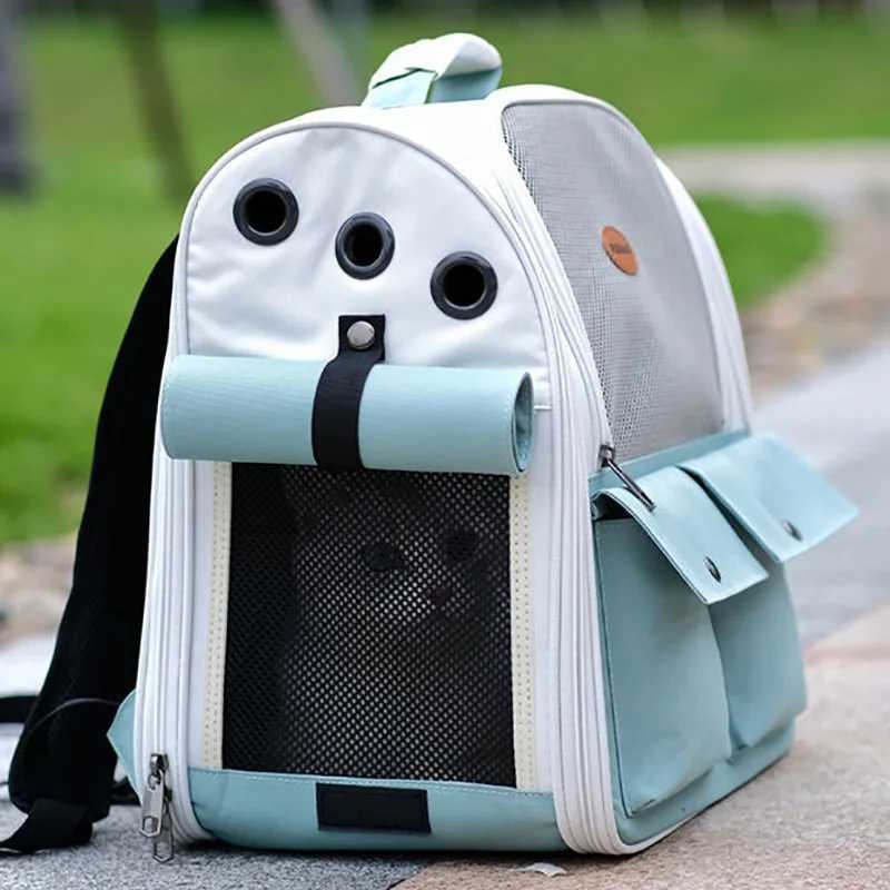 Pet Backpack Portable Cat and Small Dogs Outdoor Carrier Foldable Ventilated Design Large Cat Dog Backpack Carrier Bag 250205