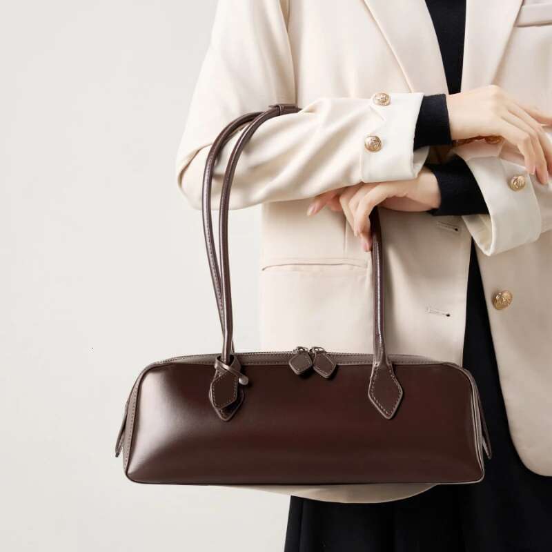 Genuine Leather Shoulder 2025 New Designer bags handbags women Baguette Bag Fashion Trend Cowhide Female Handbags
