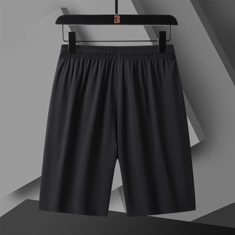 Summer Ice Silk Quick Drying Fat Mens s Loose Shorts with Plus Size Thin Sports Pants Basketball Feel Casual 250225