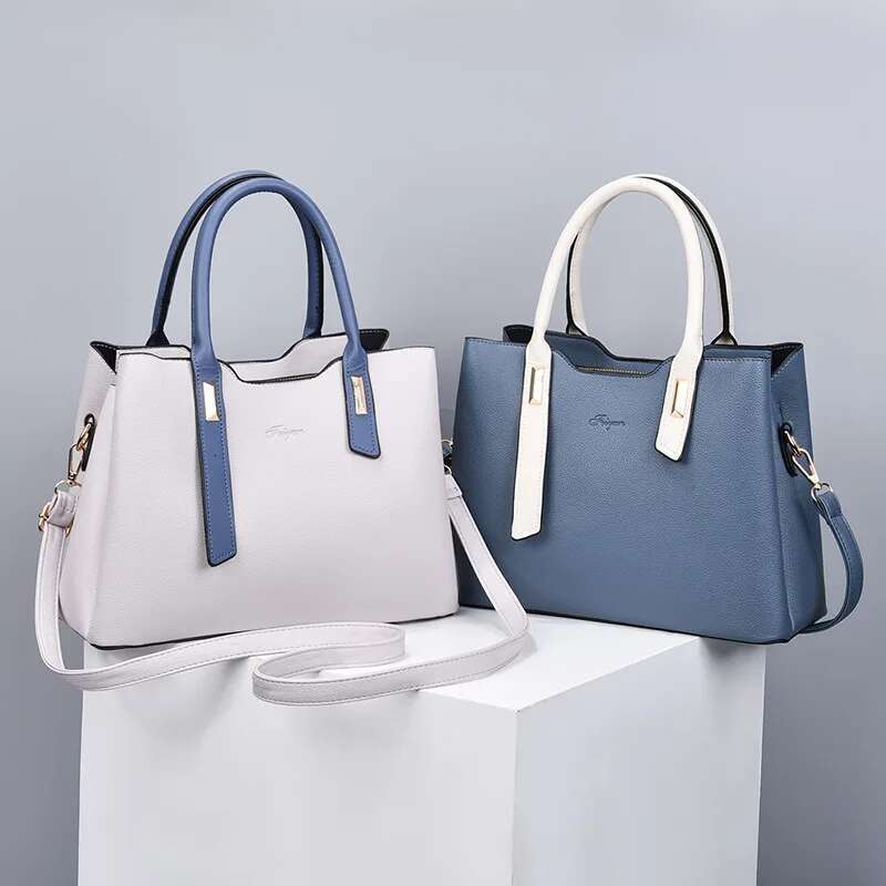 Soft Leather Handbags Women Designer 3 Layers Shoulder Ladies Large Capacity Shopping Crossbody Tote Bags Women