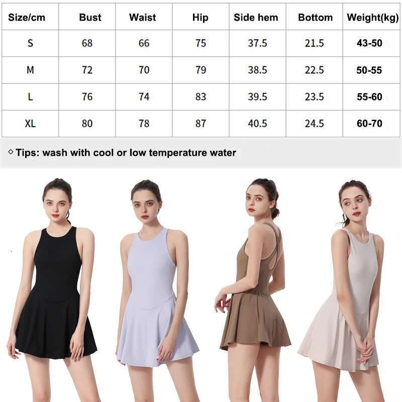 Tennis Yoga Outdoor Gym Sports Fiess Casual Skirt Clothes Training Suit Golf Badminton Dress Women Sportswear