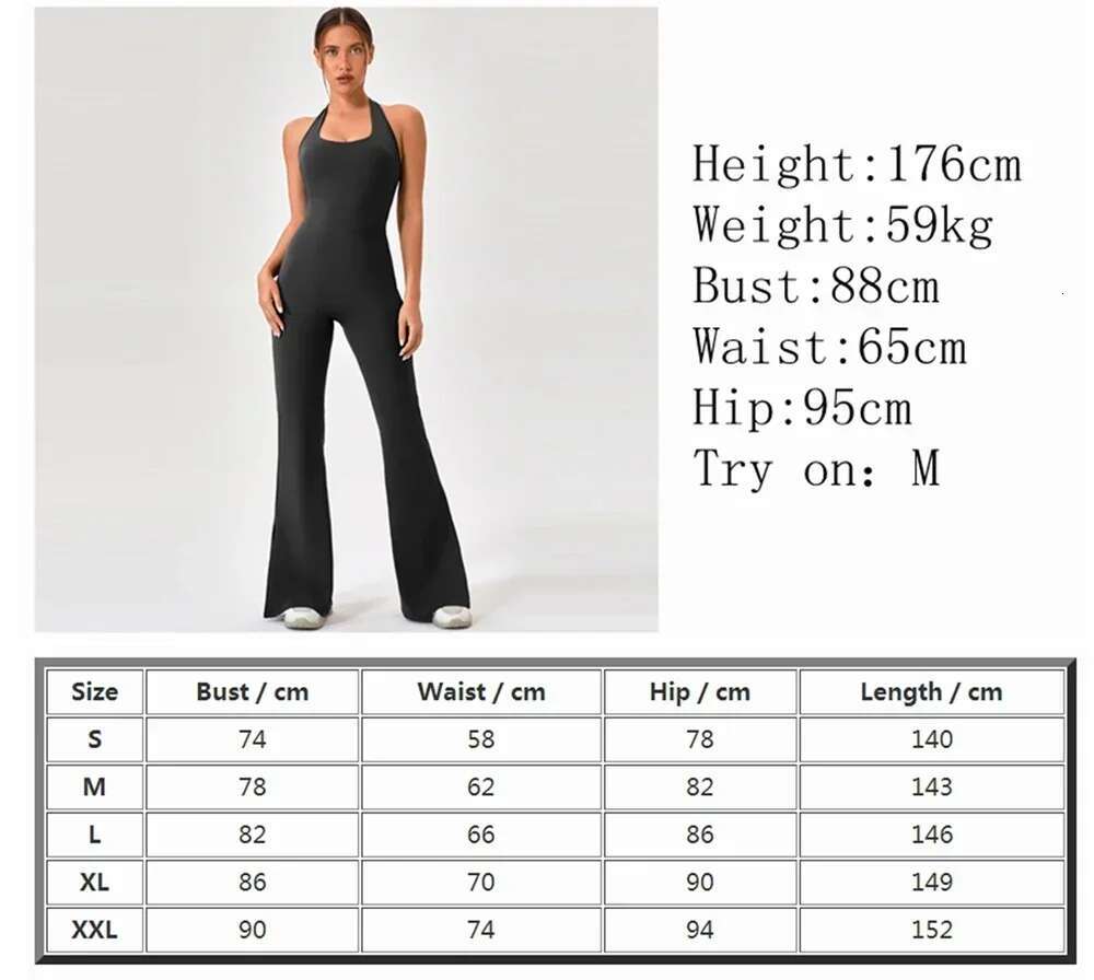 Flared Jumpsuits Women Sportswear Sports Overalls 2024 Tracksuit Woman Gym Set Ropa De Yoga Clothes Monos Largos Green Black XXL