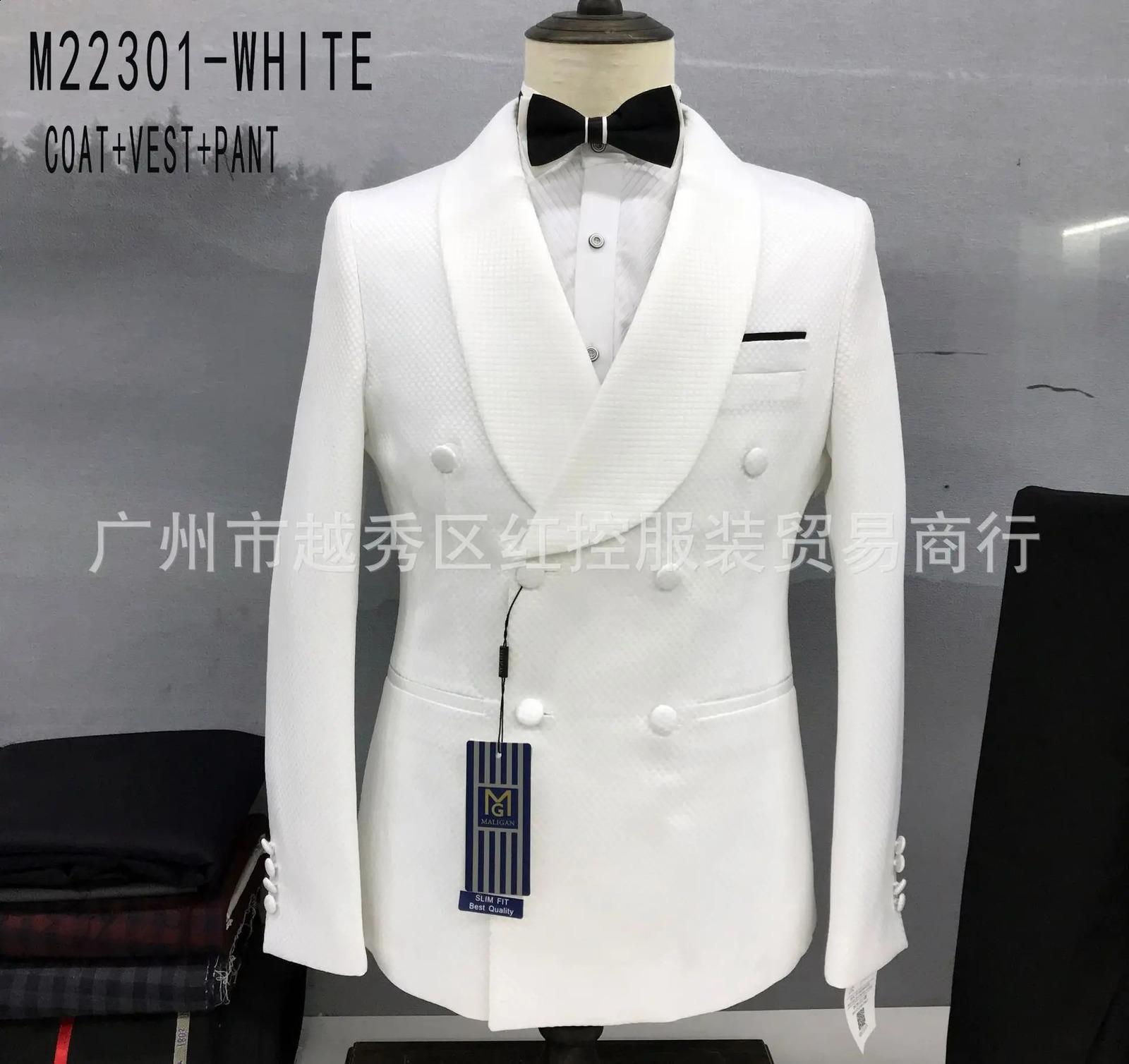 Fashion Plaid Suits for Men Slim Fit Double Breasted Blazer Vest Pants 3 Pieces Set Prom Wedding Men Suit Lattice Printed Tuxedo 250224