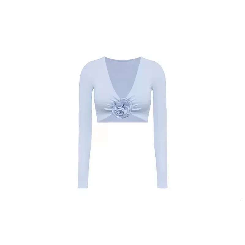 Long Sleeve Stereo Shirt Yoga Sports Woman Gym Top Pilates Clothes Women Sportswear Shirts