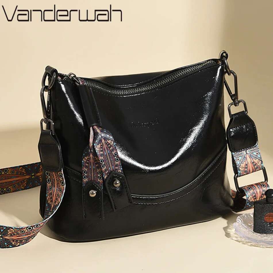 Designer Shoulder High-Quality Leather Women Bags 2025 Fashion Ladies Handbags Crossbody Messenger Bag Sac