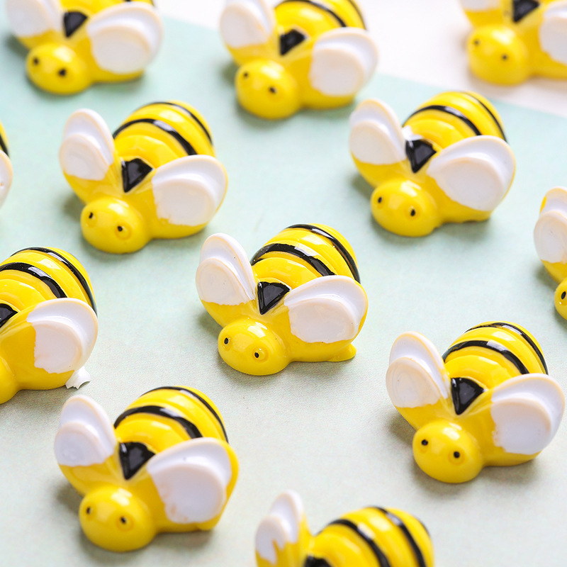 Cute Mini Bee Embellishments - Ideal for DIY Crafts, Jewelry, Scrapbooking & Home Decorations Pack of 200PCS