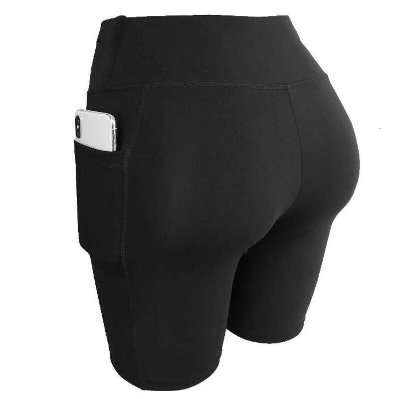 Yoga For Women Summer Fiess Biker Workout Running Sports Shorts Quick Drying Sportwear With Pocket Breathable
