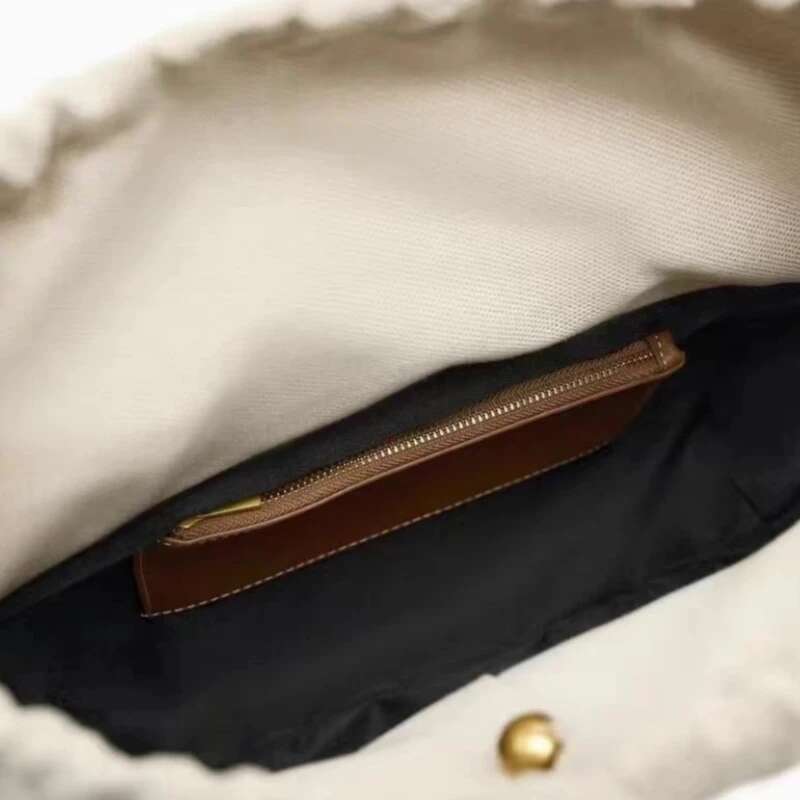 Vintage Design Women's Large Capacity Drawstring Tote New Quality PU Leather Shoulder Commuter Business Bag