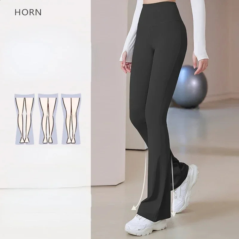 Women Yoga Pants Legging Fitness Tight lifting Sweatpants Quick drying Breathable High Waist Sports Pants Bell-bottoms 250225