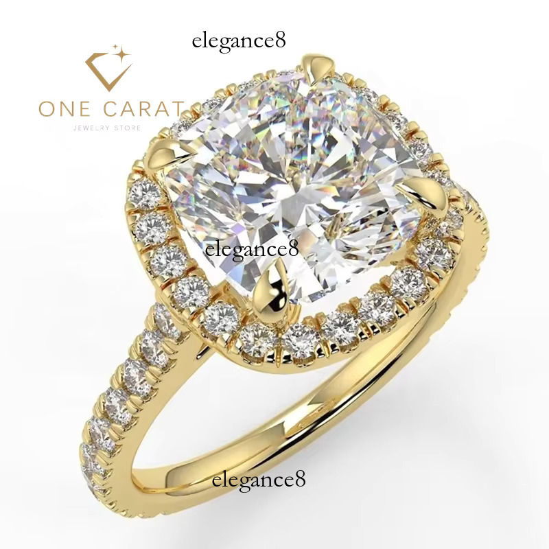 Classic 1.5ct cushion cut stone engagement ring, D color 10k 14k gold, used for weddings and parties