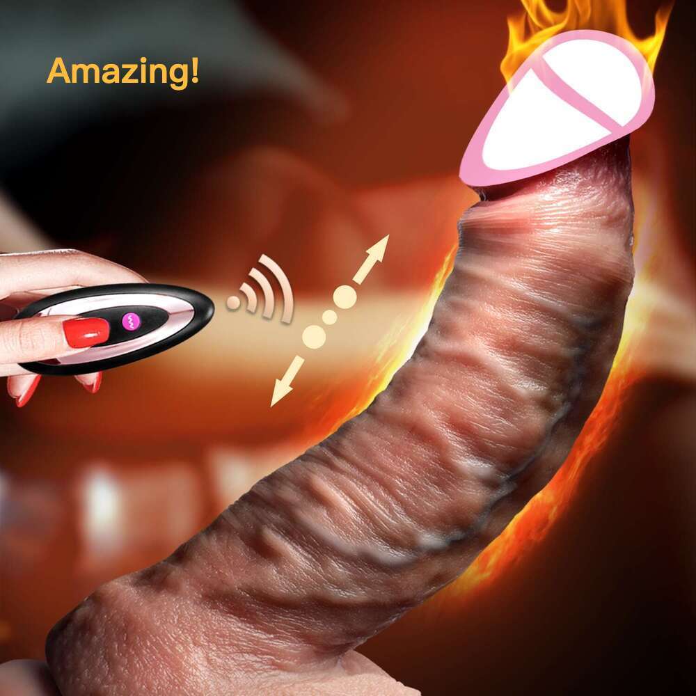 Realistic Big Dildo with Remote Control & Suction Cup, Silicone Adult Sex Toy for Women 18+, Intense Orgasmic Pleasure