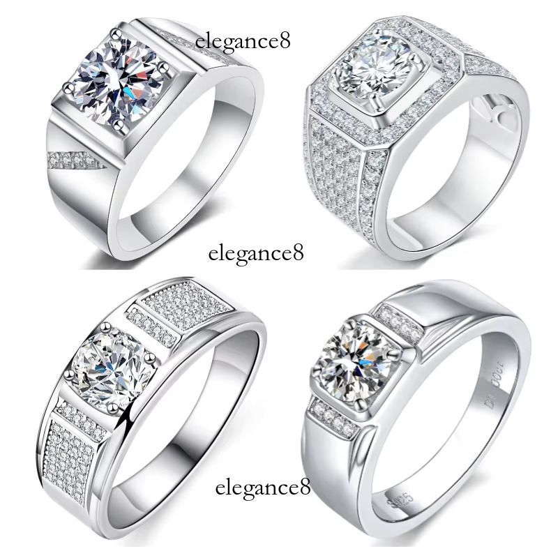 VVS Wedding Engagement Men's Silica Ring