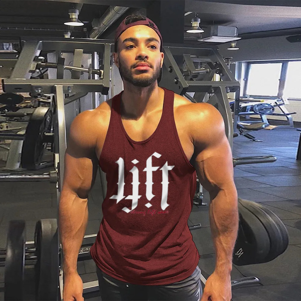 European And American Mens gyms Fitness Sleeveless Sports vest Mens Bodybuilding Tank Tops Summer Clothing for Plus Size 250225