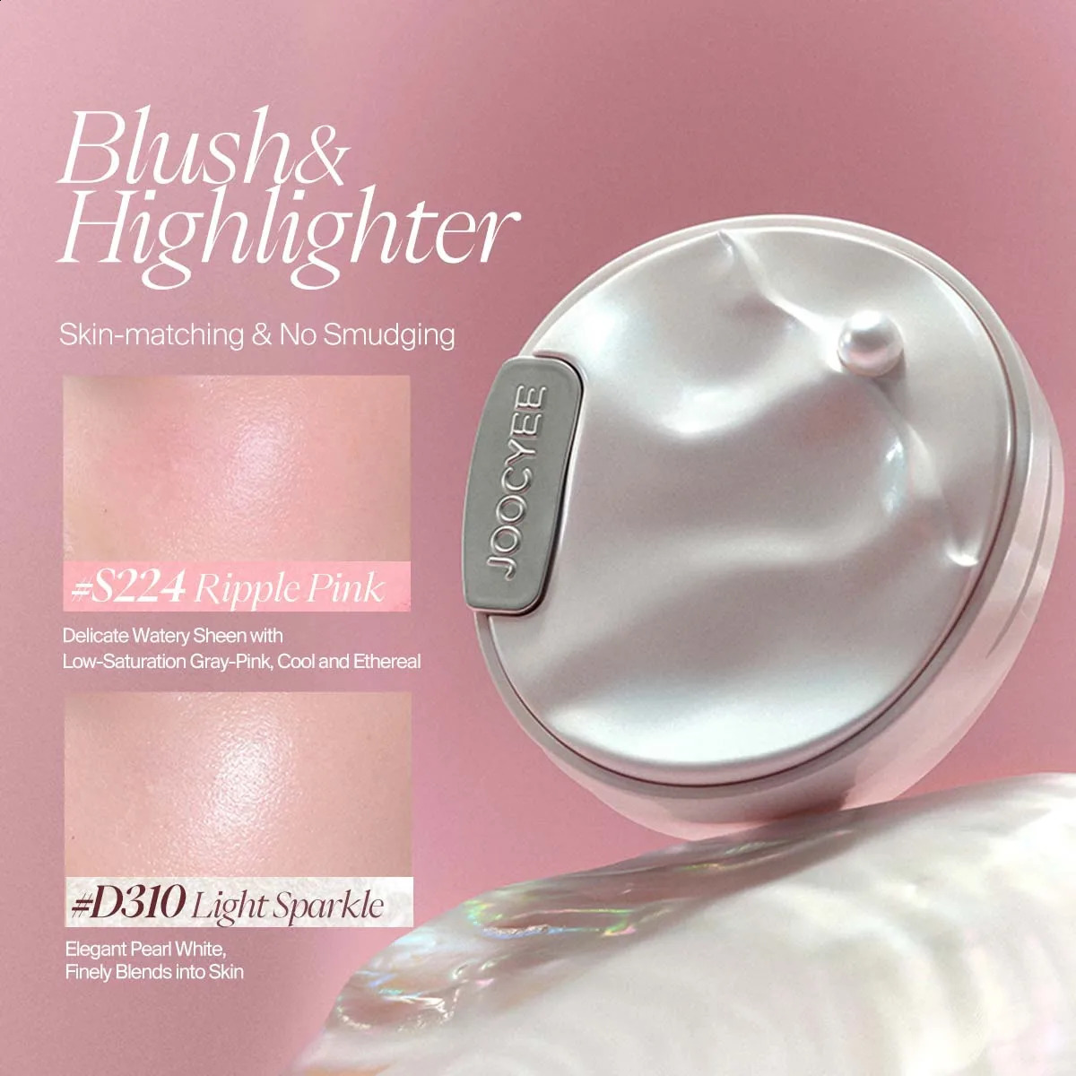 JOOCYEE Blush and Highlighter The World is My Oyster Collection Waterproof Long Lasting 250224