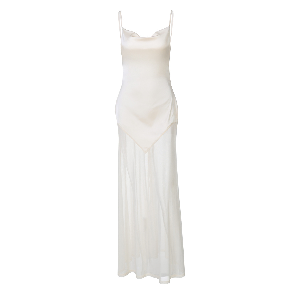 Women's Clothing 2025 Spring/Summer New Product Fashionable And Sexy Backless Zipper Splicing Strapless Suspender Dress