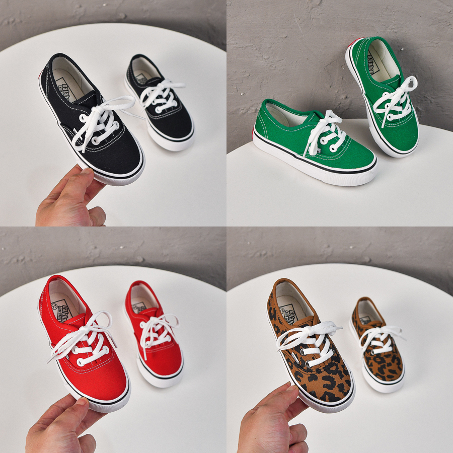2025 Kids Canvas Shoes Youth Infant Toddlers designer Trainers Boys Girls kid shoe sneakers pink green yellow boy children sneaker Big Size US3c-US4y 