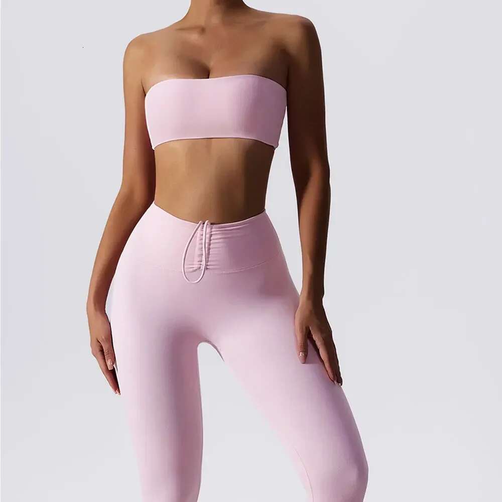 Yoga Set 2 Piece High Waist Leggings Sports Bra Women's Tracksuit Gym Workout Push Up Running Clothes Sportswear Fiess Suit