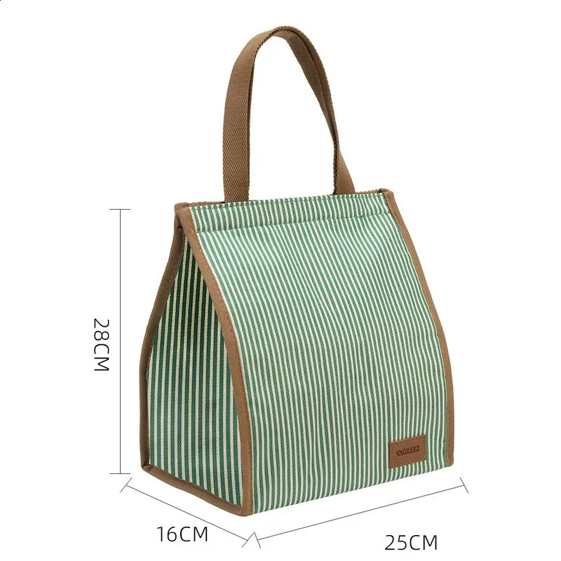 Lunch bag Oxford cloth student portable lunch box large capacity thick insulation bag aluminum foil bento bag 250228