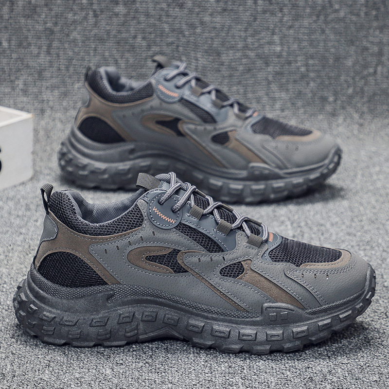 Spring And Autumn Men's Labor Protection Construction Site Boots Outdoor Men's New Breathable Mesh Design Anti Slip And Wear Resistant Sport