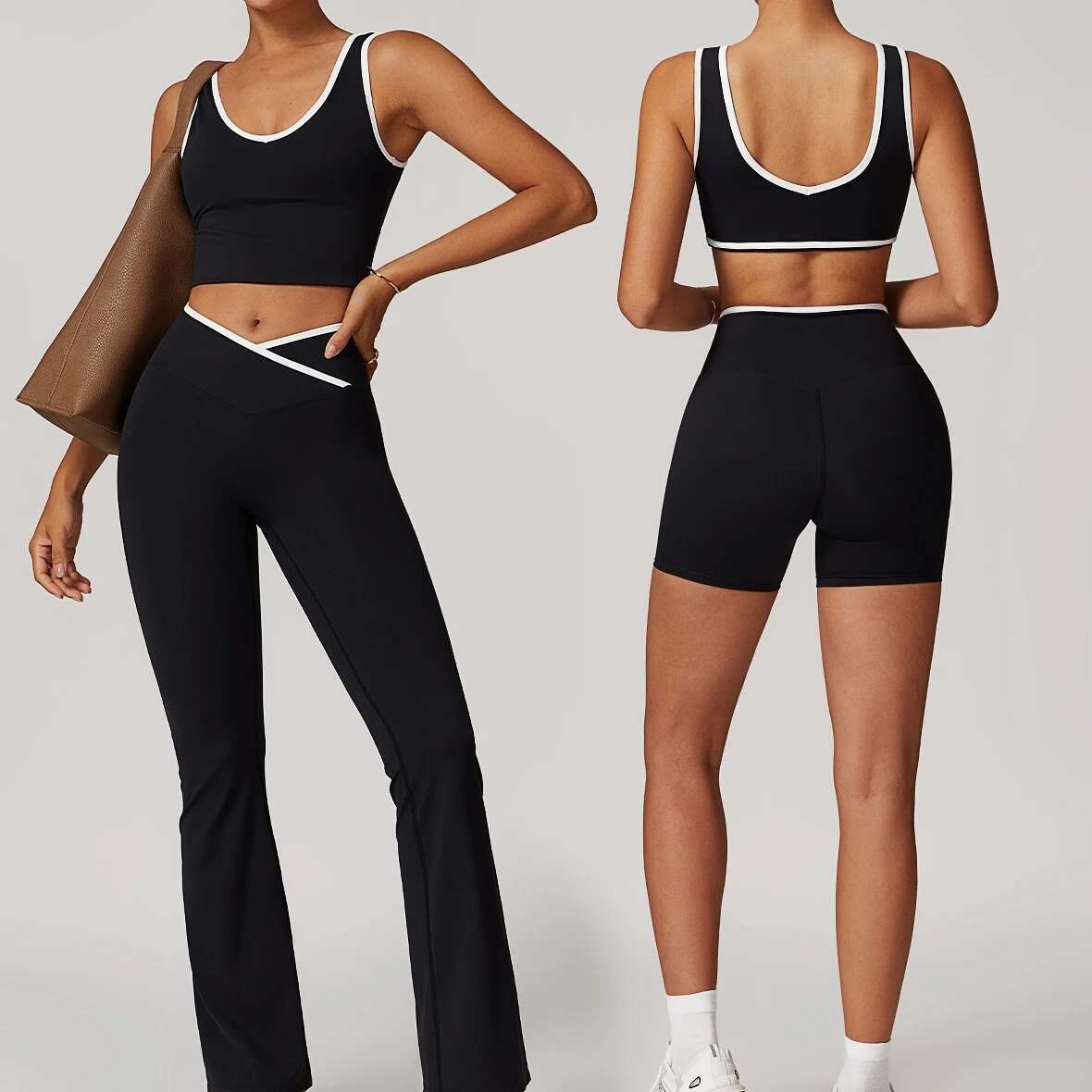 2Pcs Yoga Set Women Tracksuit Sportswear Workout Sets Gym Clothes Push Up Fiess Running Sport Bra Leggings Suit