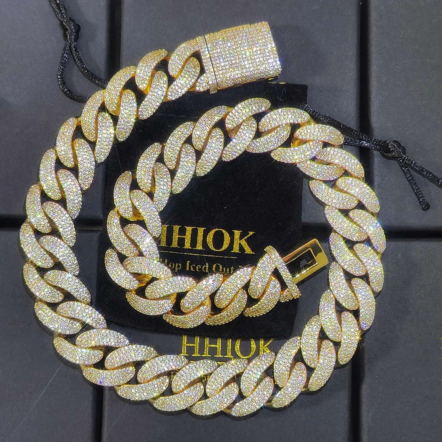 20mm 4 Rows Hip Hop Iced Out Cuban k Necklace Miami Bg CZ Choker Chain Jewelry Gift for Men