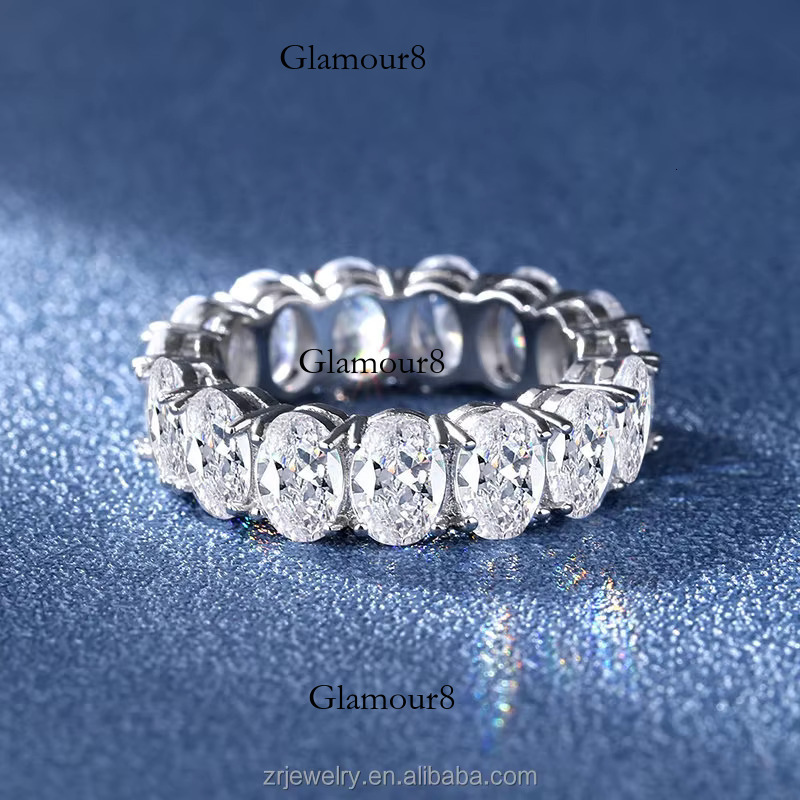Exquisite Jewelry S Eternal Belt Oval Cut 14K Gold Silica Ring