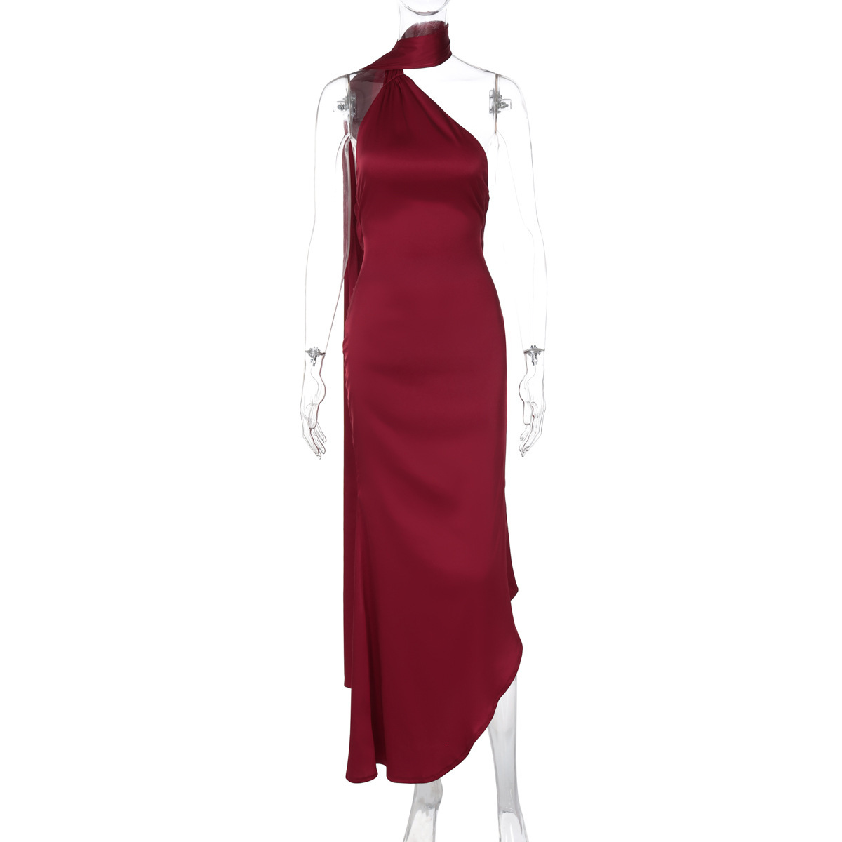 Hot Selling Women's Clothing New5 Spring/Summer New Product Fashionable And Sexy Backless Lace Up Neck Hanging Ribbon Dress