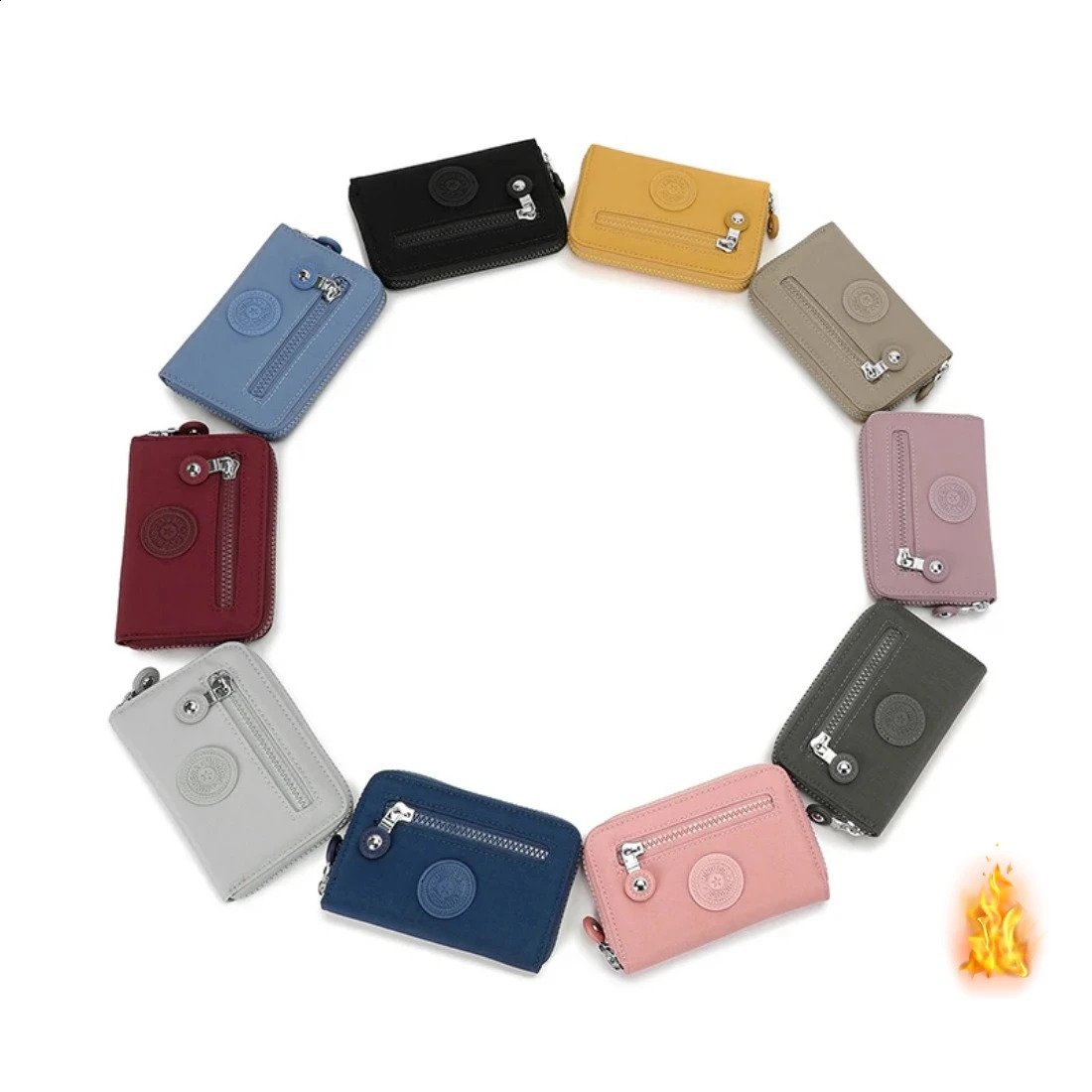 High quality portable nylon fashionable short wallet waterproof model 8170 250228