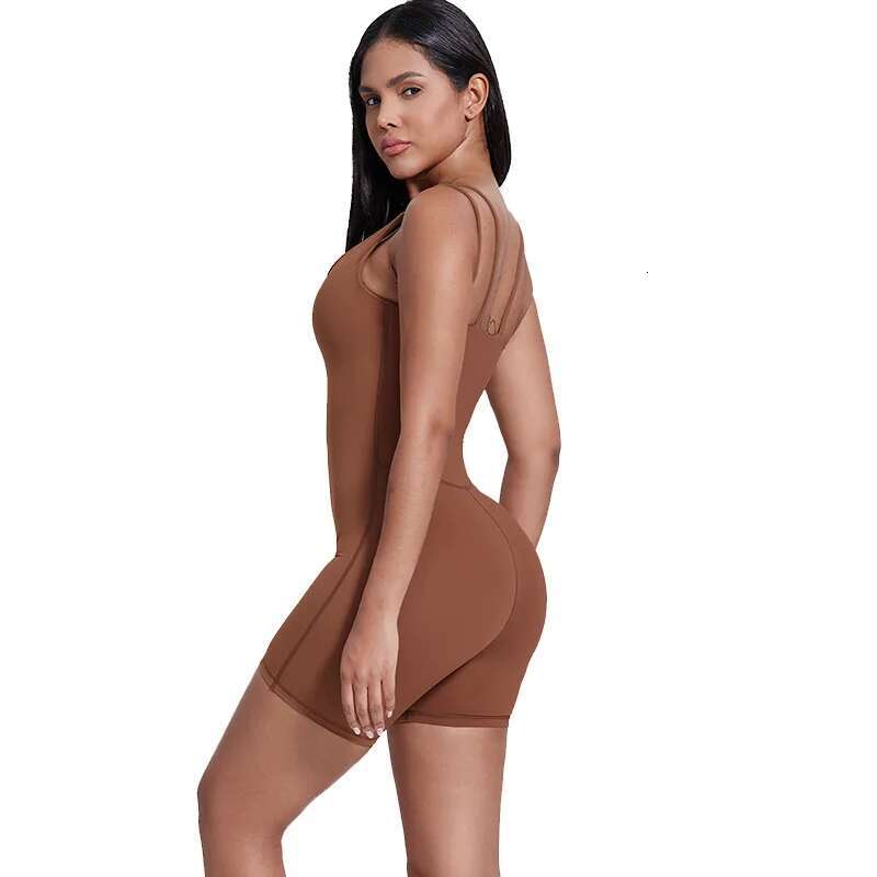 One-Piece Tight Jumpsuit Female Nude Dance Outdoor Fiess Running One-Piece Yoga Clothes