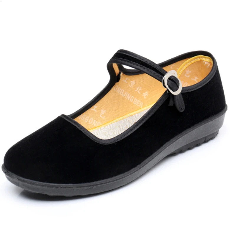 Spring Ladies Black Flats Ballerinas Mary Janes Casual Women Flat Platform Shoes Comfortable Female Shoes Slip On Shoes Woman 250228