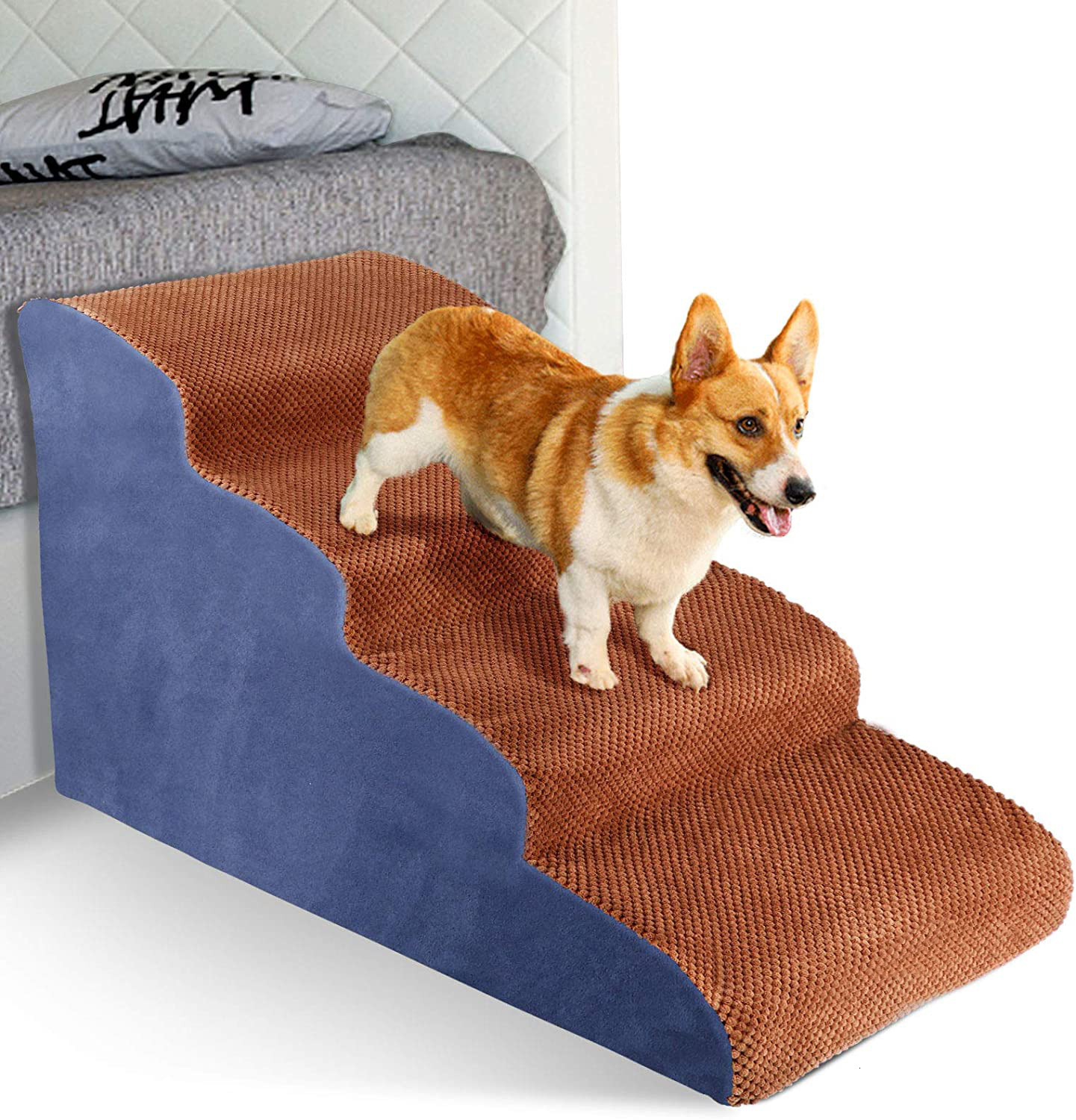 Pet Stairs Dog Beds Non Slip Ladders Removable And Washable Cat Bedside Sofa Steps Ramps